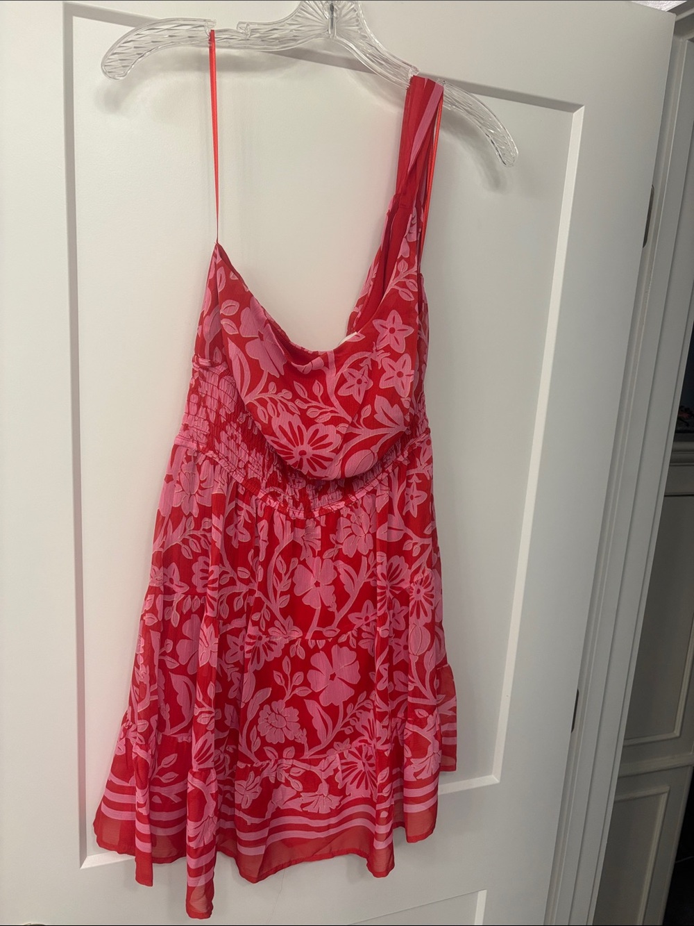 Pink and Red Floral Summer Dress NWT